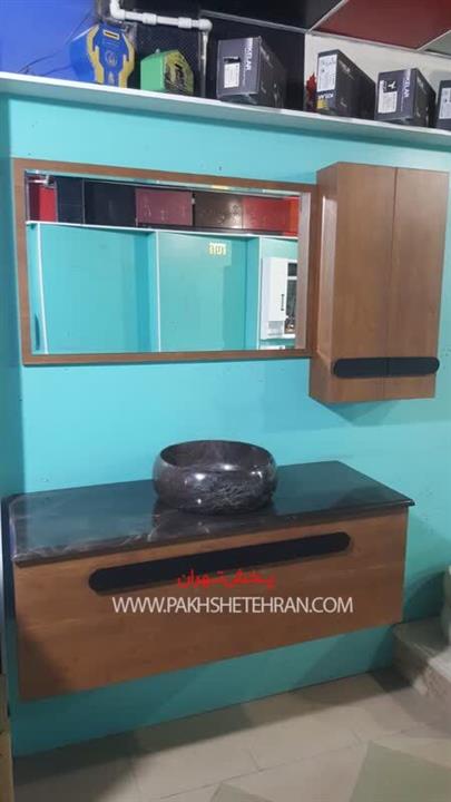 کمد روشویی سنگ طبیعی مدل اسپایدر 120 سانتی متر